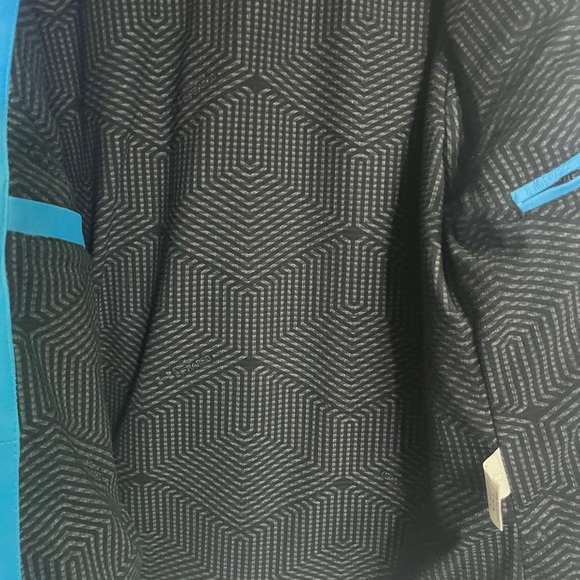 Genuine Leather Distressed Look Cafe Racer Jacket Zip Front & Sleeves Blue Large - Picture 11 of 14